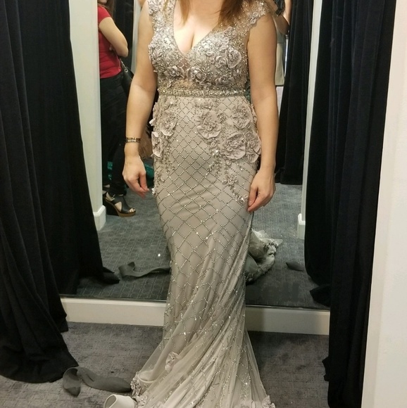 Terani Couture Floral Dress - Picture 3 of 4